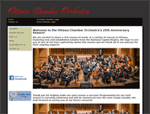 Tablet Screenshot of ottawachamberorchestra.com